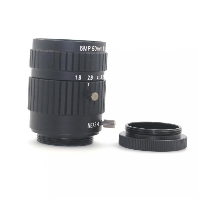 5MP 50mm 고정 촛점 CS, cctv 산업 현미경 사진기를 위한 CCTV 카메라 렌즈를 위한 C 산