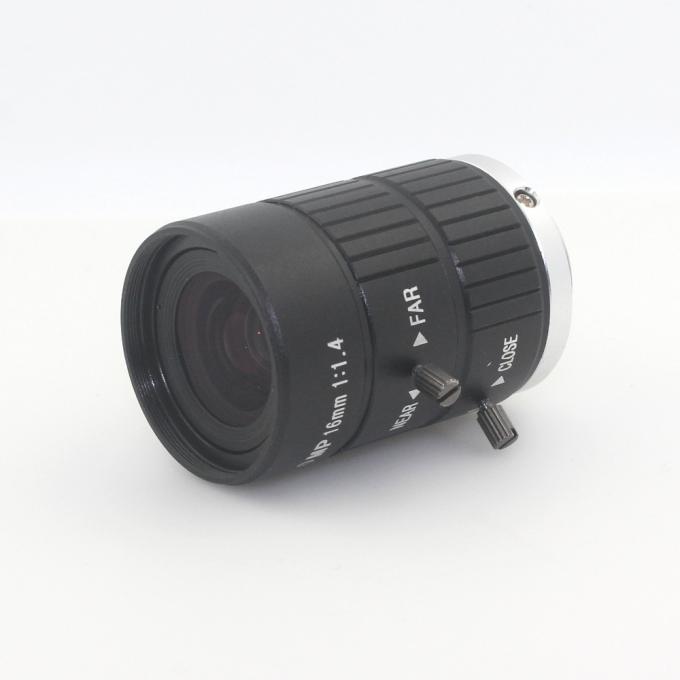 HD 10MP CCTV 카메라 렌즈 16mm CCTV 사진기 산업 현미경 도로 감시를 위한 F1.4 가늠구멍 산 C