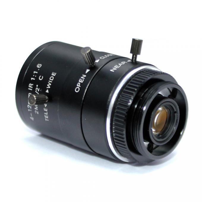 2MP 4-12mm IR 렌즈 C 산 2.0 메가 화소 HD 산업 렌즈 CCTV 사진기를 위한 Vari 초점 수동 홍채 CCTV 렌즈