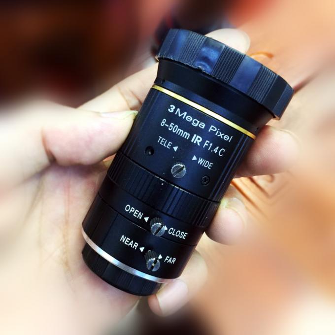 수동 홍채 렌즈, 기업 현미경 사진기, C 산, 3.0MP를 위한 8-50mm 카메라 렌즈