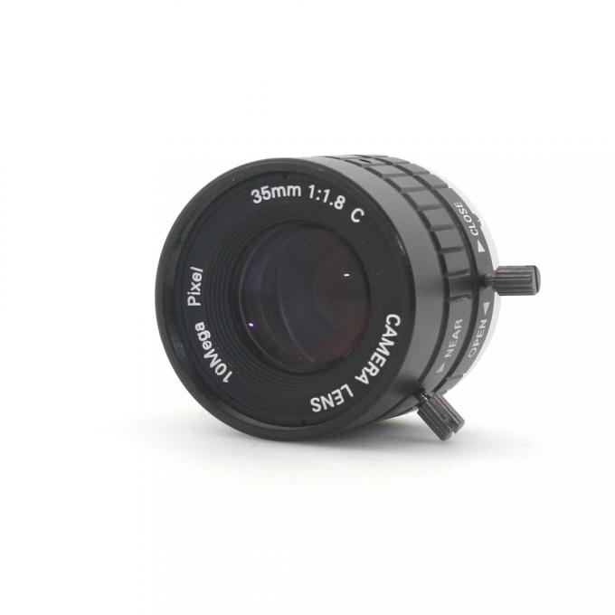 10MP 35mm 렌즈 1:1.8 HD 산업 사진기 CCTV 사진기 산업 현미경을 위한 수동 홍채 초점 렌즈 C 산 렌즈